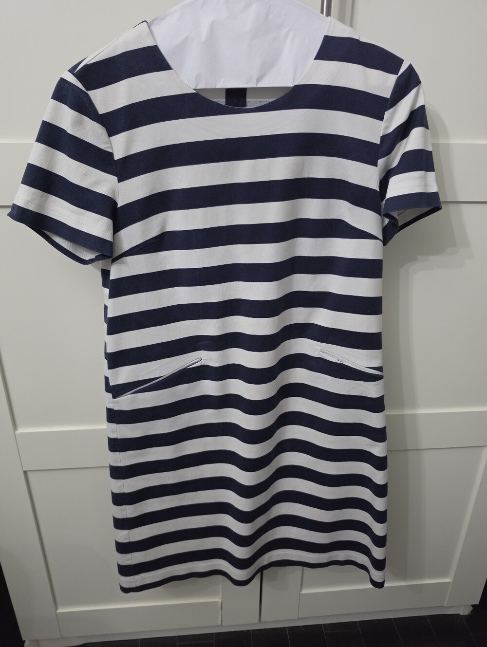 Draper James Navy Blue And White Dress